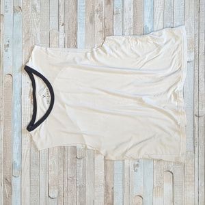 AEO soft & sexy tank, cream with black size S